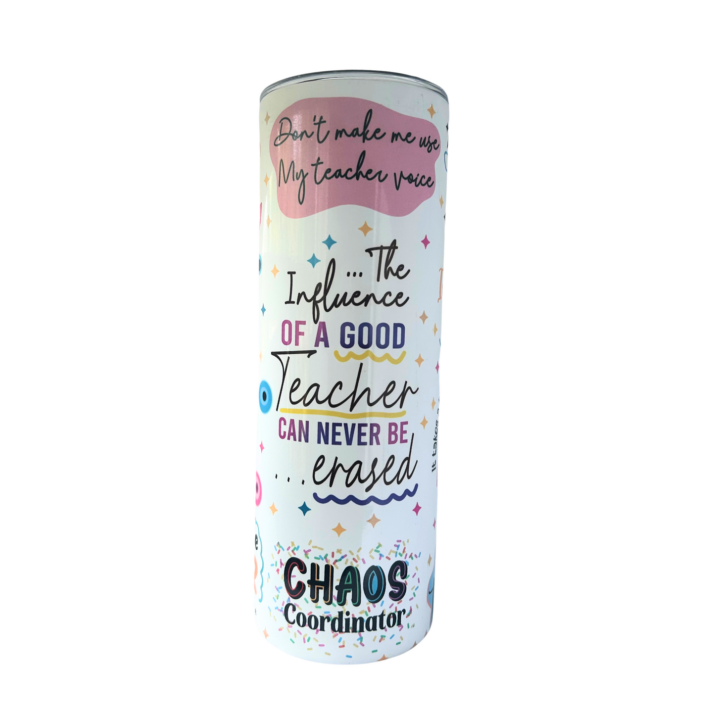 Teacher Fuel Tumbler | Inspiring & Fun Design for  Educators