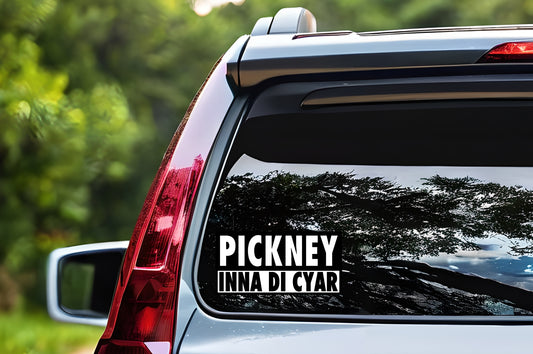 Pickney inna di cyar decal